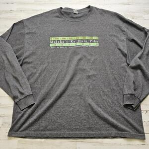 VTG Hawaii Shirt 3XL Moloka’i Ka Hula Piko Kukunaokala Shirt Long Sleeve 2 Sided